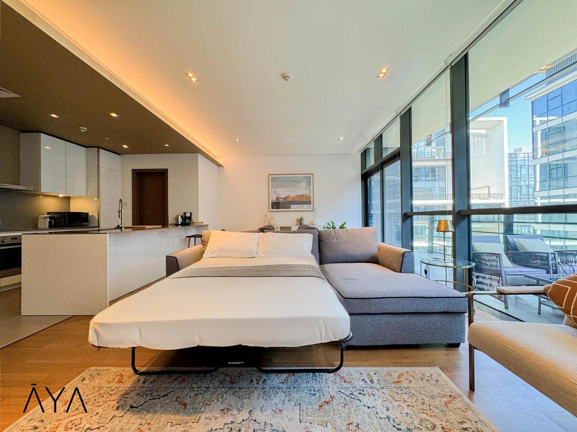 Luxury Apartment With Pool, Patio & Gym In City Walk Dubaj Zewnętrze zdjęcie