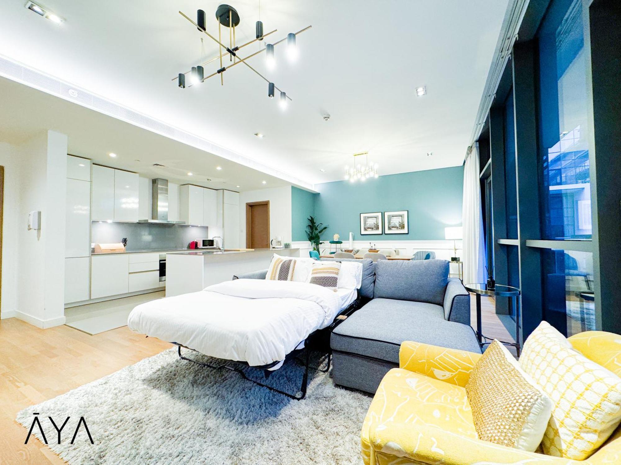 Luxury Apartment With Pool, Patio & Gym In City Walk Dubaj Zewnętrze zdjęcie