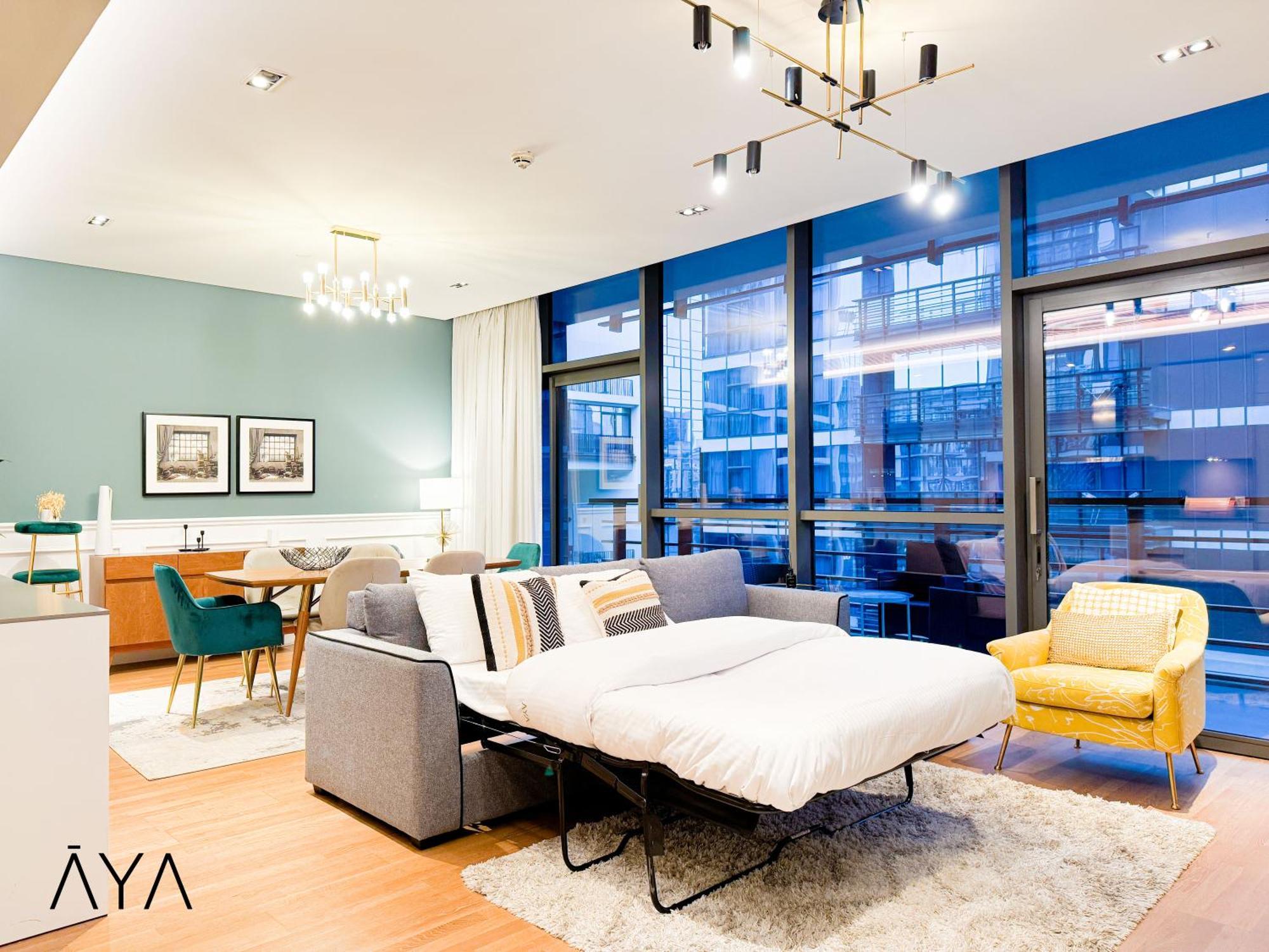 Luxury Apartment With Pool, Patio & Gym In City Walk Dubaj Zewnętrze zdjęcie